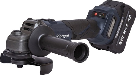 Угловая шлифмашина Pioneer Tools AG-E20V-125-01B (с 1-им АКБ, кейс)