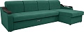 Сириус Лидер-4 с оттоманкой НПБ 300x165 (Eva 30 велюр зеленый)