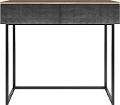 Консольный стол Shtabe Simple 7011 эко (графит/дуб веллингтон/черный)