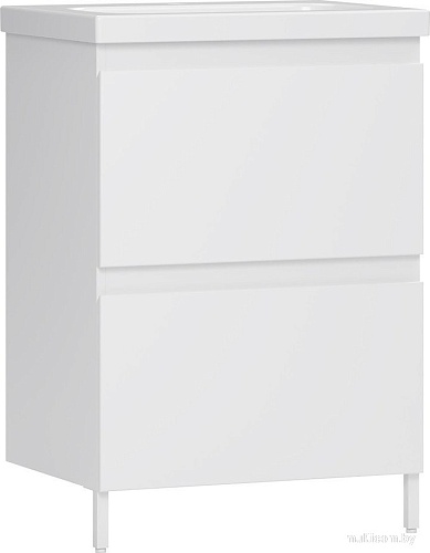 Belux Тумба под умывальник Эридан Н 60-02 (1, белый глянцевый)