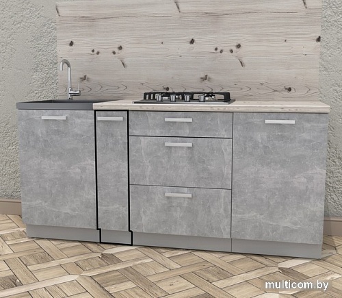 Шкаф напольный Интерлиния Компо НШ20 (бетон)