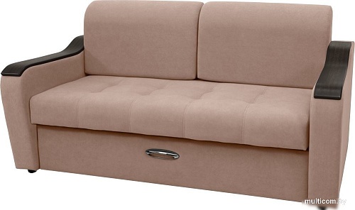 Диван Сириус Лидер-3 ППУ 185x110 (Eva 02 велюр светло-бежевый)