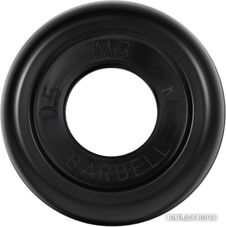 MB Barbell Стандарт 31 мм (1x0.5 кг, черный)