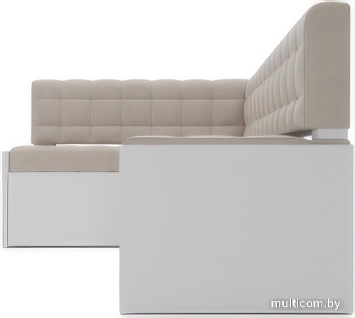 Угловой диван Мебель-АРС Ганновер левый 178x82x103 (бежевый Star Velvet 6 Light Beige)