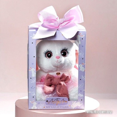 Классическая игрушка Milo Toys Зайка Ла-Пу-Ля в платье с короной 9211943