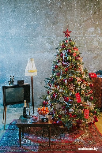 Ель Max Christmas Литая Лесная Симфония ЕЛСМЛ 21 (2.1м, подставка металл)