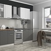 Готовая кухня ЭлиГард Виктория 2.0 (белый/дымчатый алмаз/дуб бунратти)