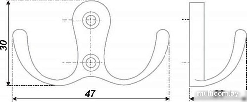 Крючок мебельный Boyard K207AB.7