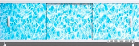 Фронтальный экран под ванну Alavann Оптима 150 (синий мрамор)