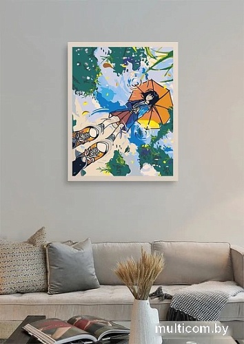 Картина по номерам PaintLine Девочка под зонтом 2037041344563