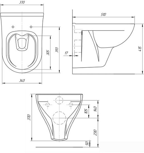 Унитаз Kirovit Старк 552461