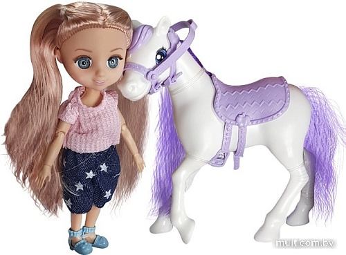 Кукла Qunxing Toys Мия с лошадью 58003
