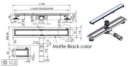Трап/канал Roxen Supra 91020-80