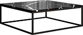 Журнальный столик LoftyHome Годмар Квадро 1627721 (мрамор сноу/черный)