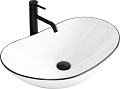 Умывальник Rea Royal (черный/белый)