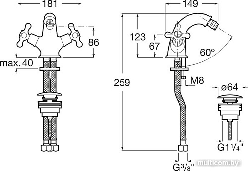 Смеситель Roca Carmen 5A6A4BC00