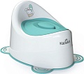 Детский горшок Kidwick Улитка с крышкой KW040104 (белый/бирюзовый)