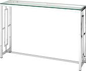 Консольный стол Stool Group Бруклин 115x30 ECST-013 (прозрачное стекло/сталь серебристый)
