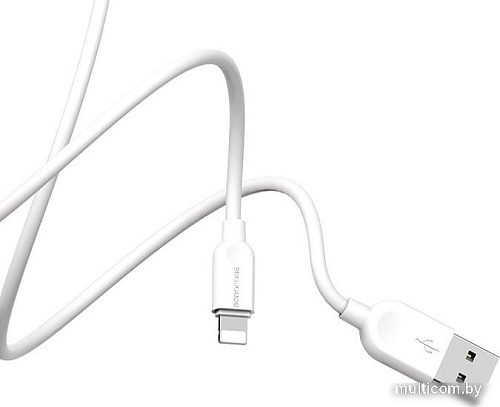 Кабель Borofone BX14 USB Type-A - Lightning (2 м, белый)