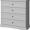 Комод Anrex Valencia 4S (серый)