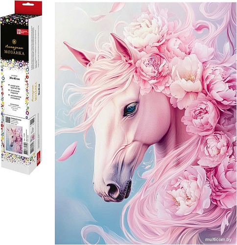 Алмазная мозаика Феникс+ Розовый конь 71365