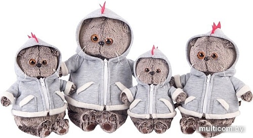 Классическая игрушка Basik & Co Басик в толстовке дракончик 22 см Ks22-077