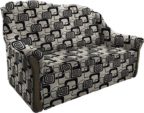 Диван Асмана Виктория чебурашка 120 (рогожка кубики коричневые)