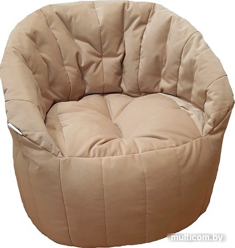 Кресло-мешок LoftyHome Энджой XL (велюр, бежевый)