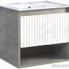 Belux Тумба под умывальник Долли НП 70-01 (23, белый глянцевый/бетон чикаго)