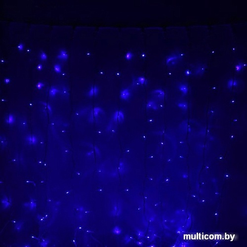 Световой дождь Luazon Занавес 3W 1800 Led (2x9 м, синий) [1080303]
