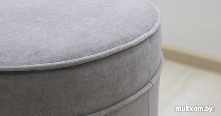 Пуфик Нижегородмебель Лора ТП 328 (ультра дав серебристый серый)