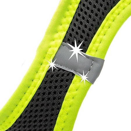 Шлейка Ferplast Kaori P 75469021 (XXS, черный/зеленый)