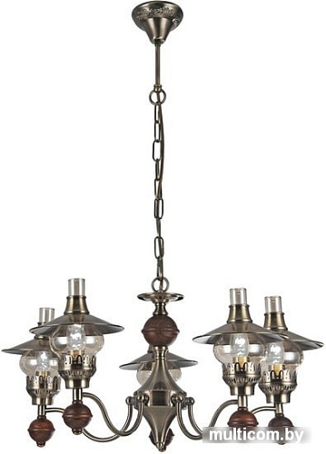Люстра средней высоты Arte Lamp Trattoria Bronze A5664LM-5AB