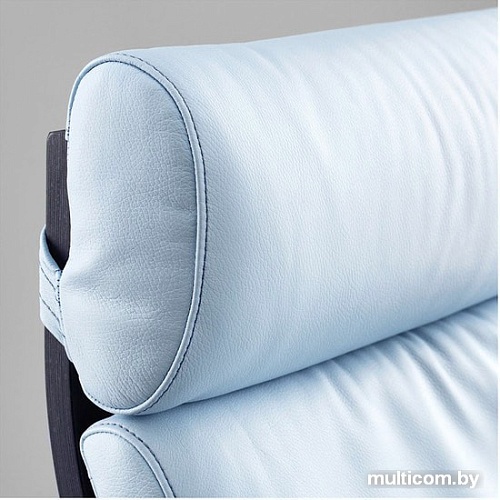 Интерьерное кресло Ikea Поэнг (черно-коричневый/глосе светло-бежевый) 092.514.66