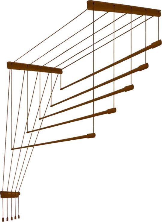 Сушилка для белья Comfort Alumin Потолочная Алюминиевая Bronze Premium 5 прутьев 2 м (бронзовый)