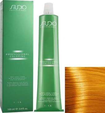 Крем-краска для волос Kapous Professional Studio с женьшенем и рисовыми протеинами S 03 усилитель золотой