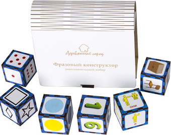 Кубики Деревянный город Кубики. Конструктор фразовый Л032-АNT