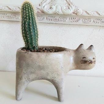 Кашпо Нашы майстры Кот 1163-1 (песочный)