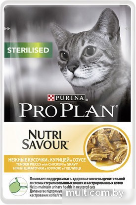 Корм для кошек Pro Plan Sterilised с курицей 0.085 кг