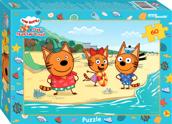 Пазл Step Puzzle Три кота 81235 (60 эл)