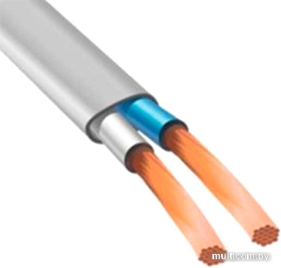 Шнур Автопровод ШВВП-с 2x0.5 (50 м, белый бух)