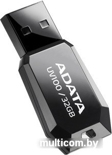 USB Flash A-Data DashDrive UV100 Black 32GB (UV100-32G-RBK)