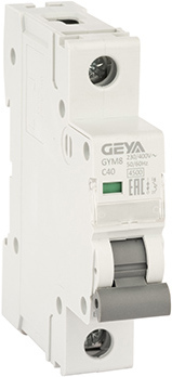 Выключатель автоматический GEYA GYM8 1P 40А C 4.5кА GYM81P40C