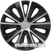 Набор колпаков на диски Versaco Rapide 13" 13RAPIDESB (4шт, серебристый/черный)