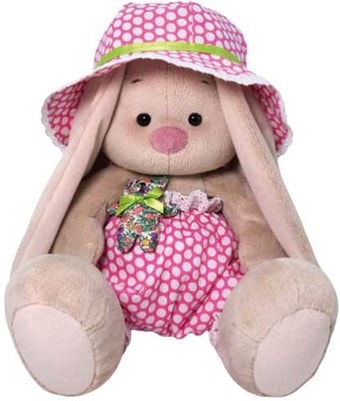 Классическая игрушка Зайка Ми в шляпе и с мишкой 18 см SidS-381