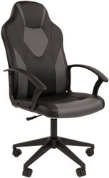 Игровое (геймерское) кресло CHAIRMAN Стандарт СТ-17 Гейм (экопремиум, черный/серый)