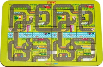 Мозаика/пазл WoodLand Toys Тетрис большой Карта города 065104