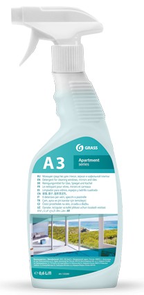 Средство для окон и зеркал Grass Apartament Series А3 0.6 л