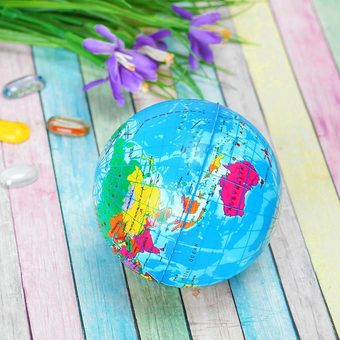 Детский мяч Sima-Land Глобус 10 см 319731