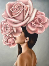 Картина Stamion Шляпка из роз (40x60см)